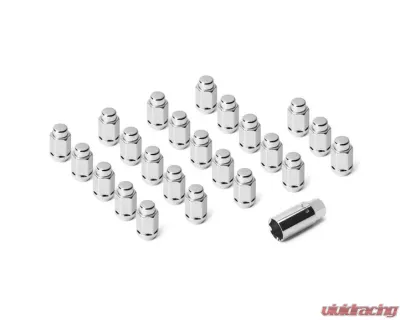 Quadratec 23 Piece Classic Acorn Style Wheel Lug Nut Kit in Chrome for Jeep 2011-2021 - 92806 9020